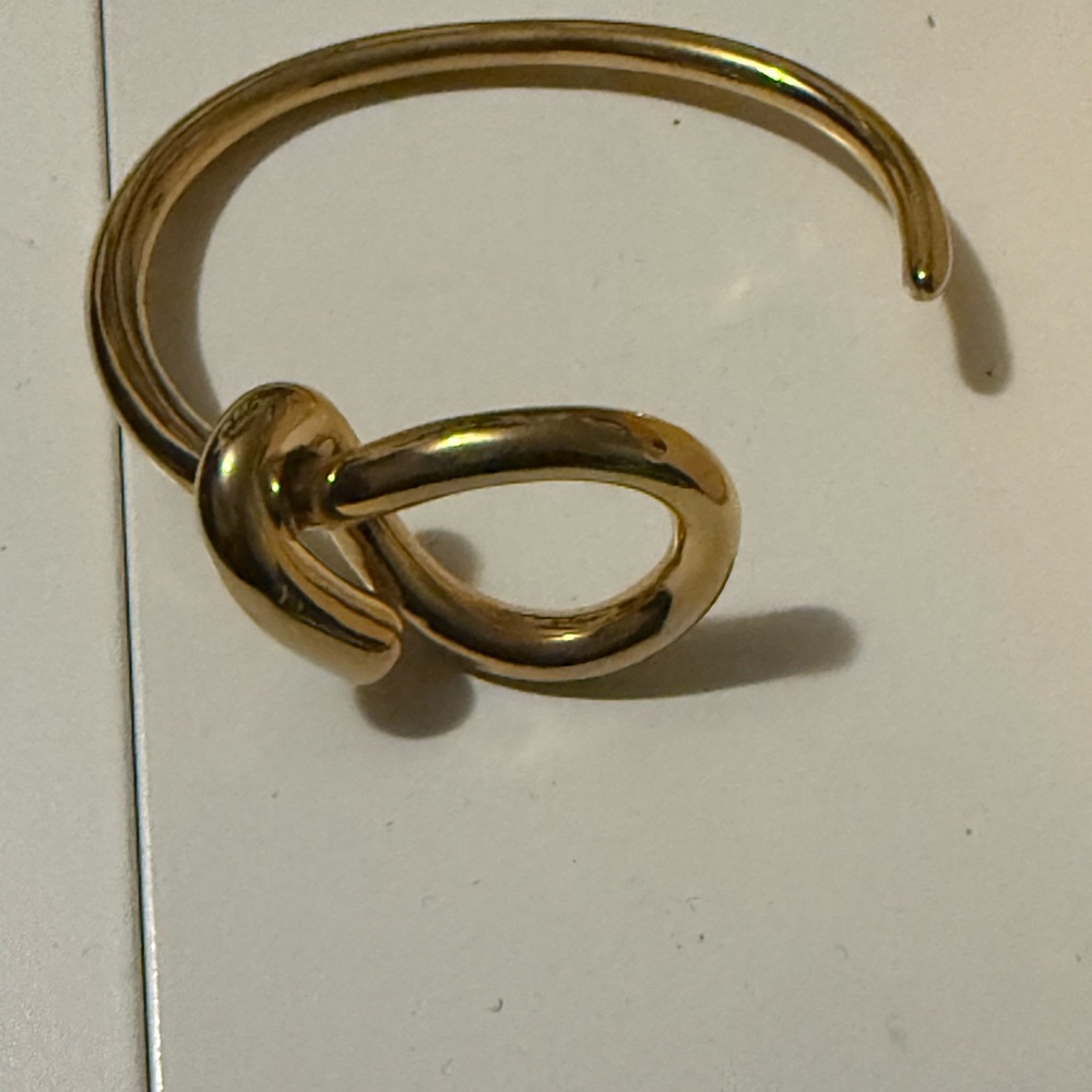 Khoi Gold Knot Open Bangle Bracelet - Women Jewelry